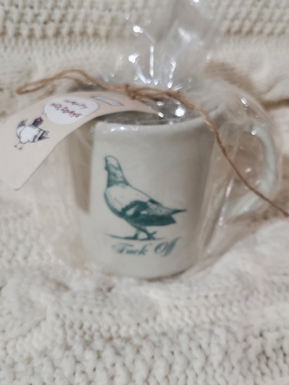 FISHS EDDY New York City Pigeon F_ _ _ k Off Mug by Jason Oranzo HTF